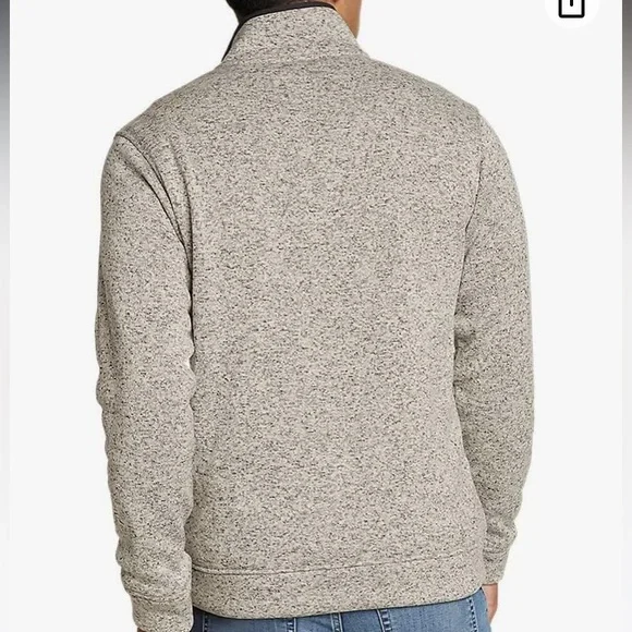 Eddie Bauer men’s radiator fleece snap front pullover grey sweater plus sz XXL - Picture 6 of 13